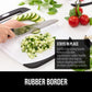  BPA Free Reversible Durable Kitchen Cutting Board Set of 3