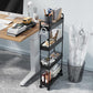 Slim Storage Cart 4 Tier Bathroom Organizer Mobile Shelving UnitRolling Utility Cart Slide