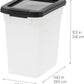  2 Pack for Dog Cat Bird and Other Pet Food Storage Bin