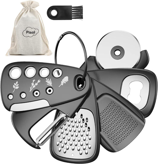 Kitchen Unique Gadgets Set 6 Pieces Space Saving Cheese Grater