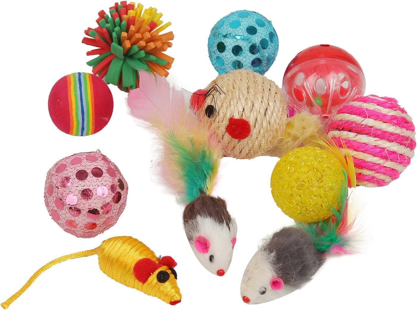 Cat Toys Variety Pack for Kitty 20 Pieces