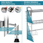 Stainless Steel 2 Tier over the Sink Dish Drying Rack with Utensil Holder Large