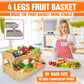 Upgraded Length 16.5 Inch Fruit Stand Storage Holder