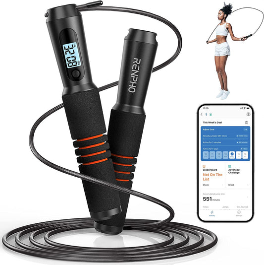 Smart Jump Rope Fitness Skipping Rope with APP Data Analysis Workout Jump Ropes