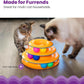 Tracks Interactive 3 Tier Cat Track Toy with Spinning 