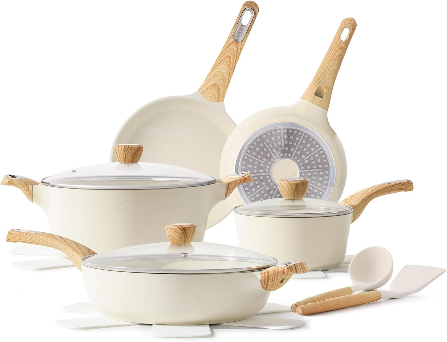 Ceramic Pots and Pans Set Nonstick Kitchen Cookware Sets14 Piece