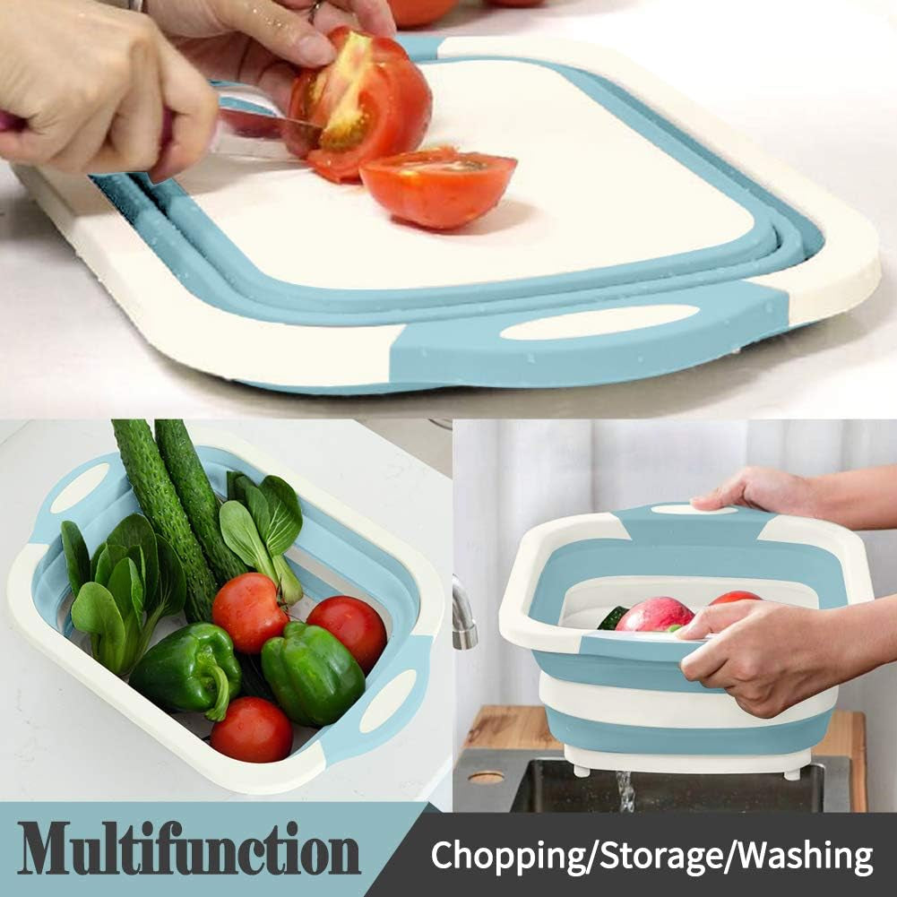 Collapsible Cutting Board Foldable Chopping Board with Colander