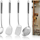 4-Pcs Cooking Utensils Set Stainless Steel Kitchen Utensils Wok Utensils 