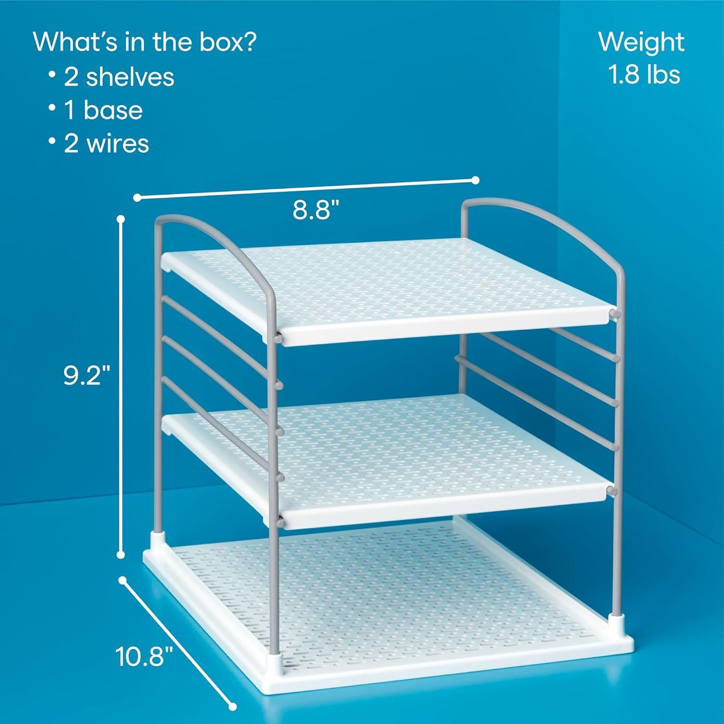 Upspace Adjustable Box Organizer for Foil Wrap and Kitchen Cabinet