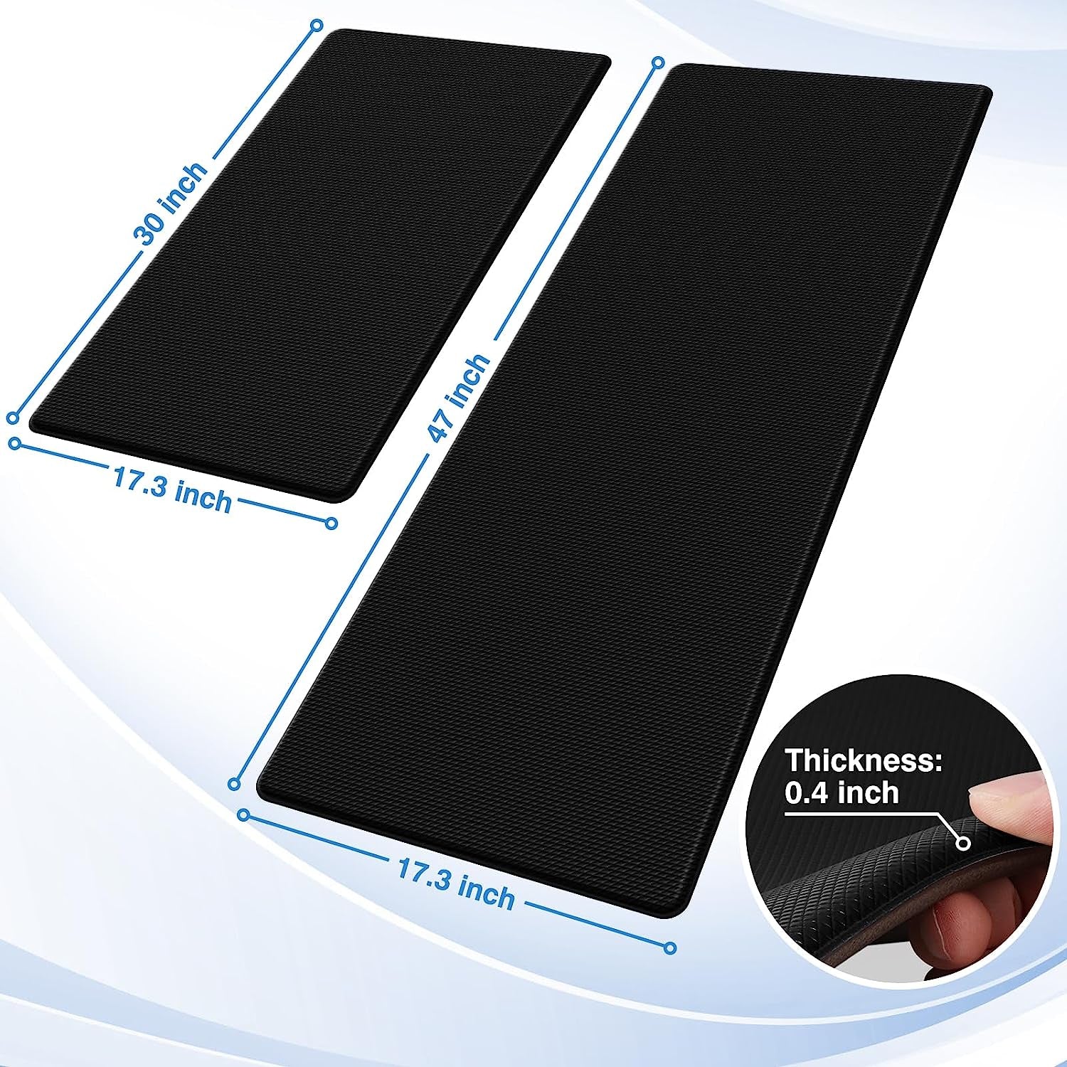  Cushioned anti Fatigue Kitchen Mats for Floor Non Slip Standing 