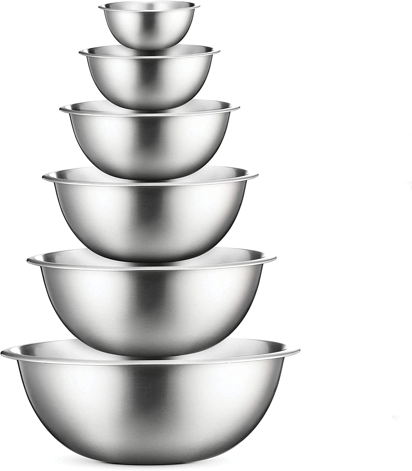 Stainless Steel Mixing Bowls Set for Kitchen Dishwasher Safe Nesting Bowls