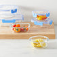 Glass Food Storage Container with Bpa-Free Locking Lid - Set of 14 Pieces