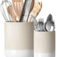 Utensil Holder 7.3 +5.4 Ceramic Kitchen Utensil Holder for Countertop