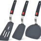 Silicone Spatula Turner Set of 3 600°F Heat Resistant Cooking Spatulas