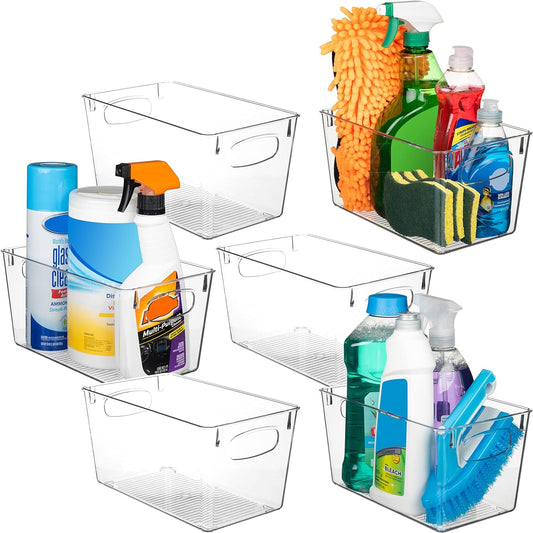 Clear Plastic Storage Bins  Perfect Kitchen Organization and Storage or Pantry