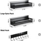 3 Pack Magnetic Shelf Moveable Fridge Organizer with 