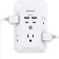 Surge Protector Outlet Extender 5 Outlet Splitter with 4 USB Wall Charger