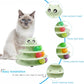 Level Turntable Cat Toy Balls with Six Colorful Balls 