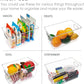 Clear Plastic Storage Bins 6 PCS Pantry Organizer Bins with Handle 