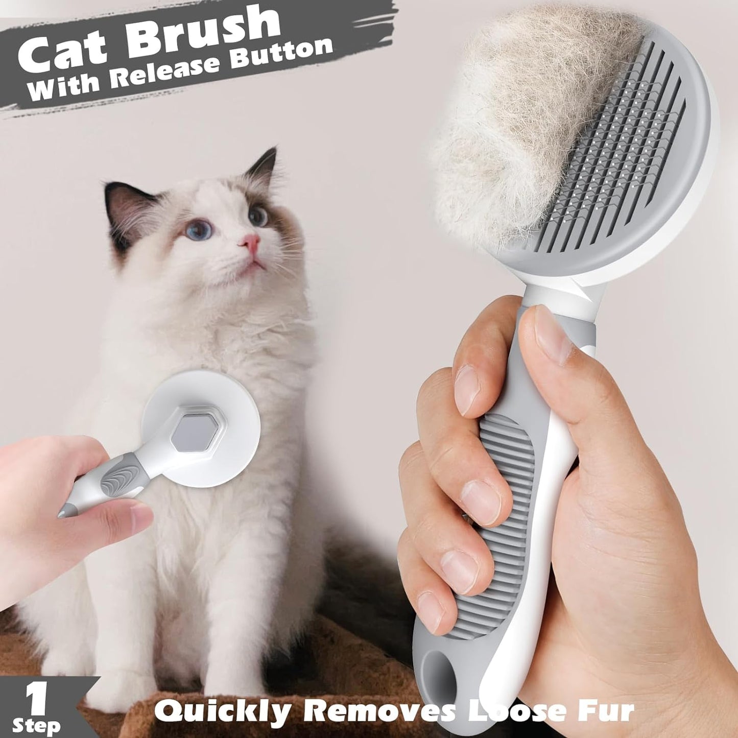  Cat Brushes for Indoor Cats Cat Nail Clipper with Nail File