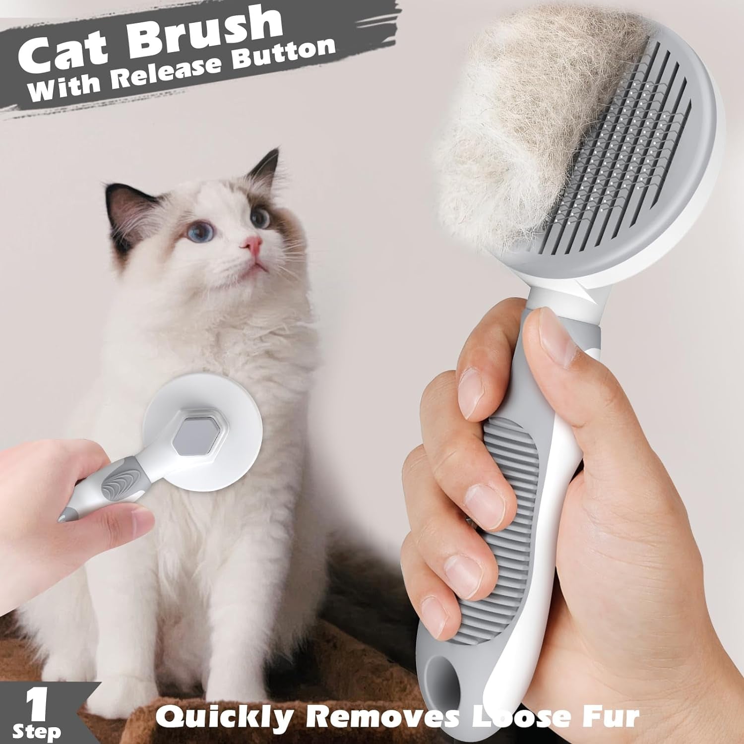  Cat Brushes for Indoor Cats Cat Nail Clipper with Nail File