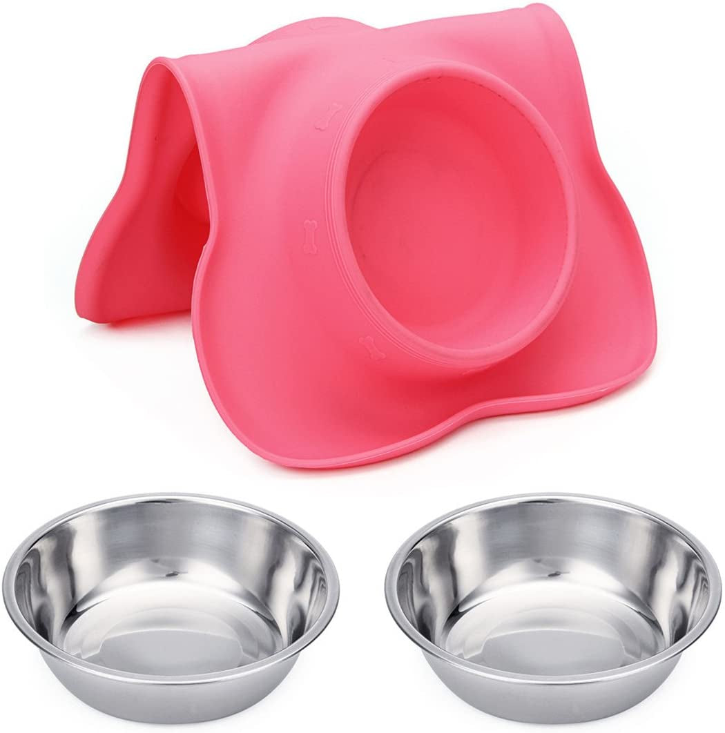  Pet Food Scoop Water and Food Feeder Bowls 