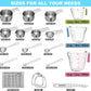 20 Piece Measuring Cups and Spoons Set Nesting Stainless Steel Measuring Cups Spoons