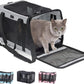  Breathable Mesh Collapsible Pet Carriers for Small Medium Cats