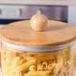   Canisters for Kitchen Counter with Airtight Bamboo 