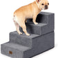 Dog Stairs for Bed 18 H  4 Step Dog Steps for High Bed  Pet Steps for Small Dogs