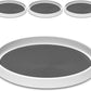 Set of 410 Inch Non Skid Lazy Susan Organizers Turntable Rack for Cabinet