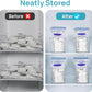 Breastmilk Storage Container 4PCS Set Clear Freezer and Fridge Organizer Bins Plastic Storage Bins