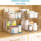  4 Pack Clear under Sink Organizers Vanity Counter Storage 