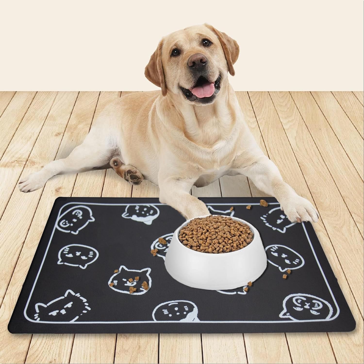  Cat Mat for Food and Water Cat Feeding Mat Pet Dog 