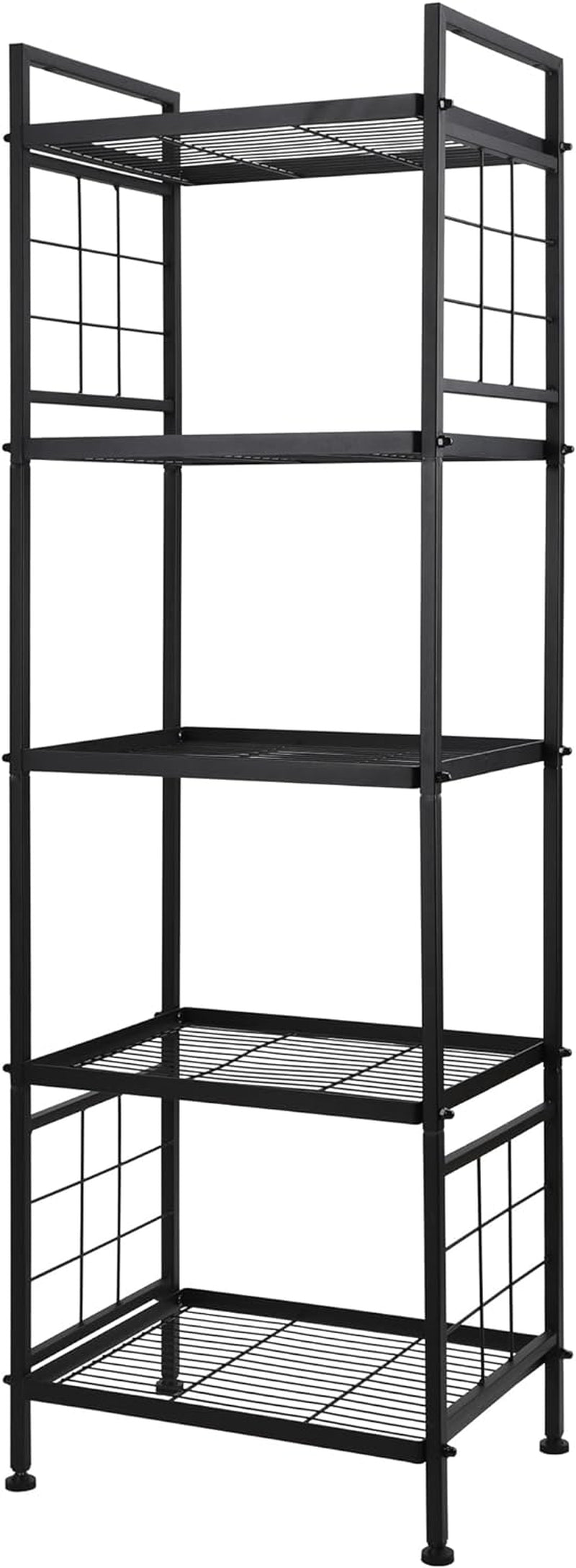 5-Wire Standing Storage Shelves, Metal Shelving Unit Pantry Rack for Laundry 