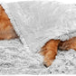 Shaggy Plush Calming Long Faux Fur & Velvet Dog Blanket 