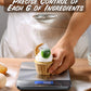   Precisely Measures Grams and Ounces for Baking  