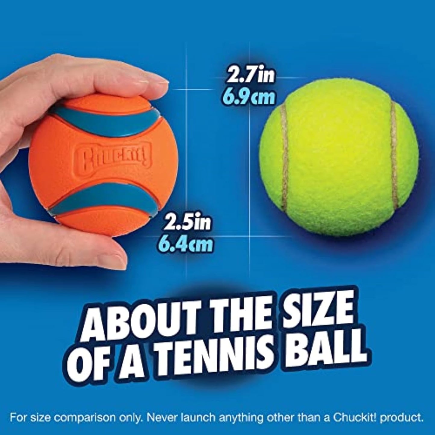 Chuckit Ultra Ball Dog Toy Medium Pack of 8 with Chuckit 