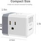 3 Outlet USB Wall Charger and Extender with 3 Way Splitter ETL Listed for Home Office Cruise Ship