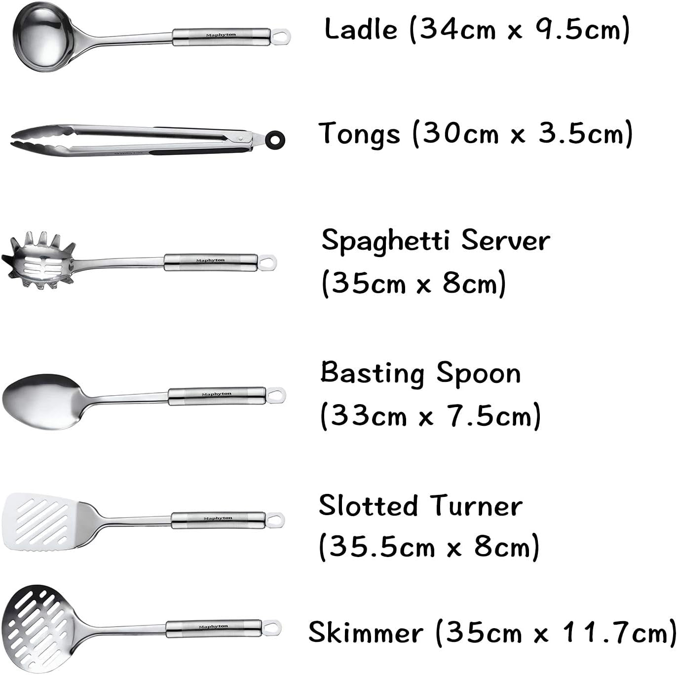 Cooking Utensil Set 11 PCS Stainless Steel Kitchen Utensil Nonstick Kitchen