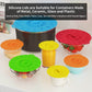 7 Pack Silicone Lids Microwave Splatter Cover 5 Sizes Reusable Heat Resistant Food