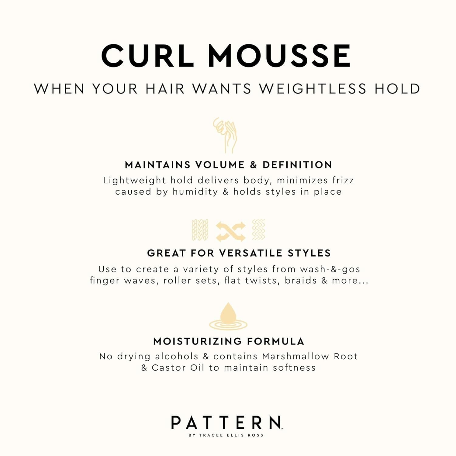 Beauty by Tracee Ellis Ross Curl Mousse 8 Oz 236.6 Ml