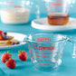 1118990 3PC Glass 1 Cup 2 Cup 4 Cup 3 PC Measuring Cup Set