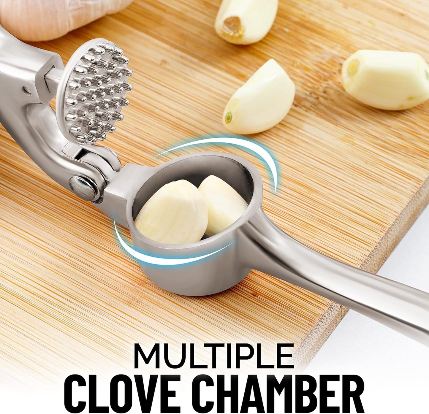  Rust Proof & Dishwasher Safe Professional Garlic Mincer