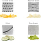 Gourmet 4 Sided Stainless Steel Box Grater for Fine Medium and Coarse Grate and Slicing