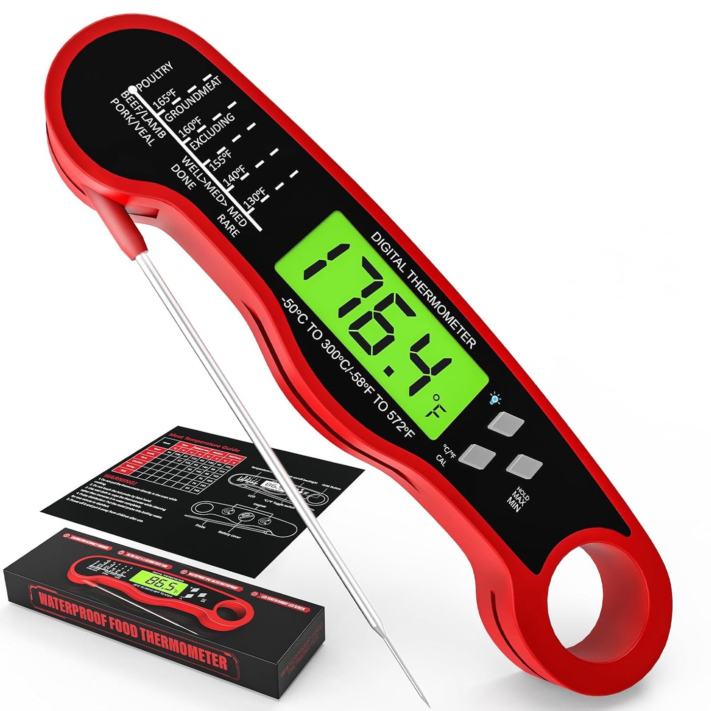 Meat Thermometer Digital  Fast Instant Read Food Thermometer for Cooking