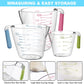 20 Piece Measuring Cups and Spoons Set Nesting Stainless Steel Measuring Cups Spoons