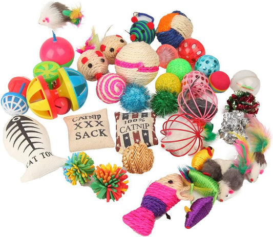 Cat Toys Variety Pack for Kitty 20 Pieces