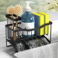 Sink Caddy Sponge Holder for Kitchen Sink with Brush Holder