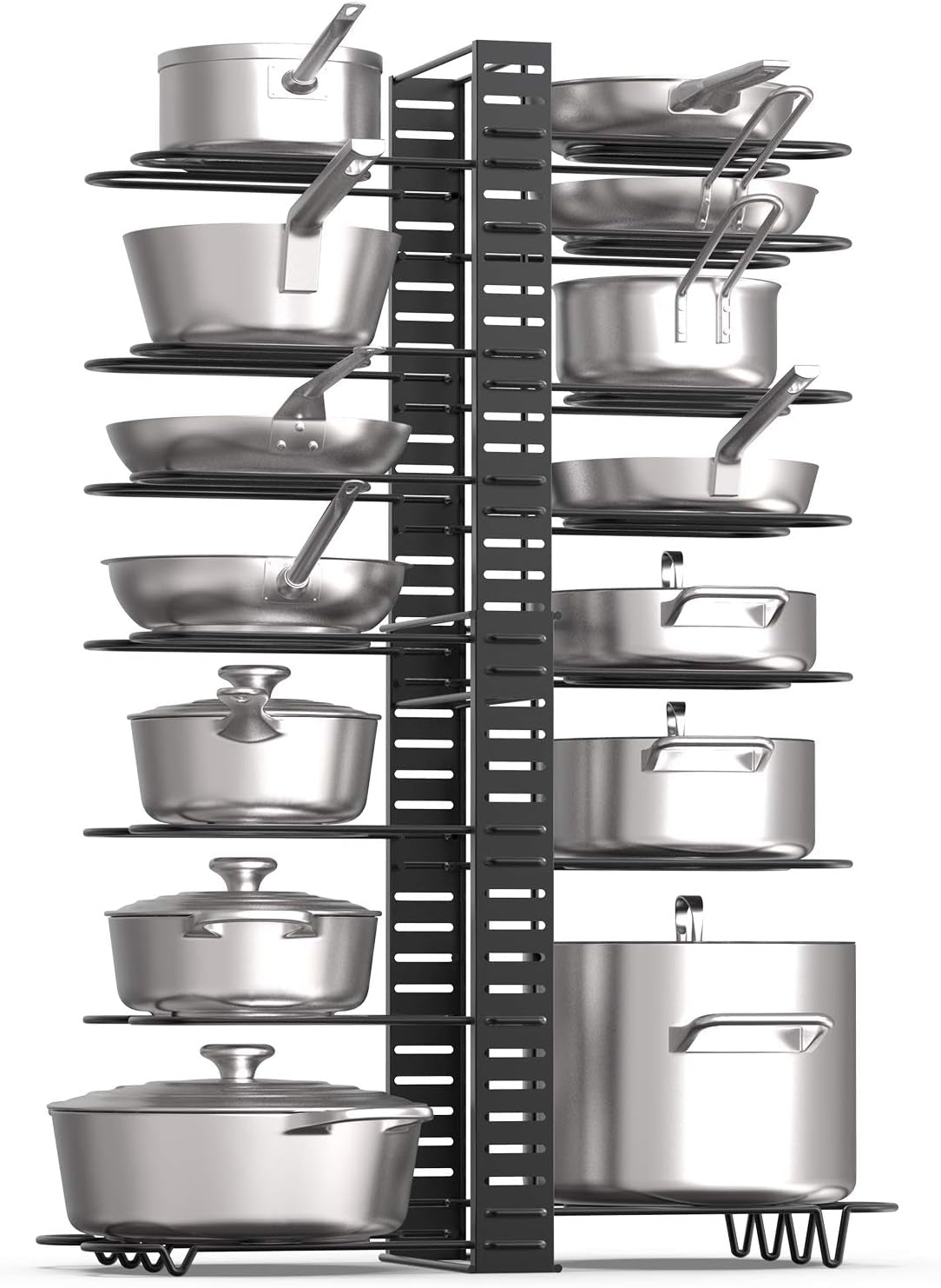  Rack for under Cabinet with 4 DIY Storage Positions 